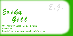 erika gill business card